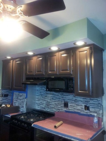 Before and After Cabinet Painting in Ridgefield, NJ